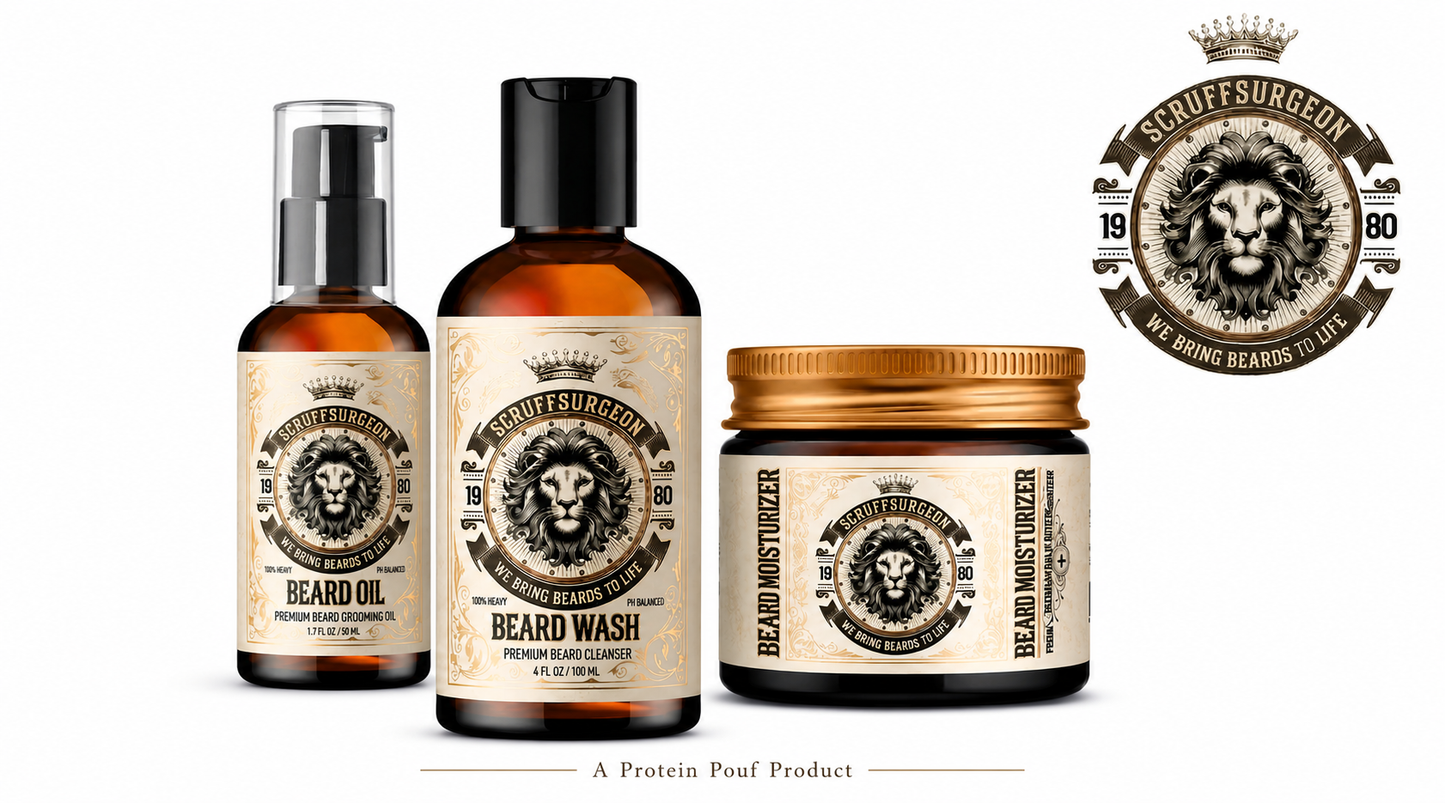 Scruff Surgeon| Batana & Bhringraj Men’s BEARD CARE Bundle | 2 Options