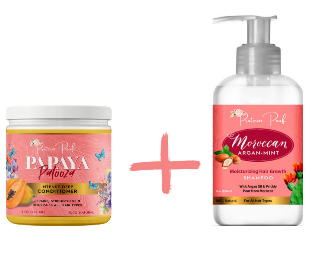 Wash day experience Bundle. | Shampoo + Deep Conditioner