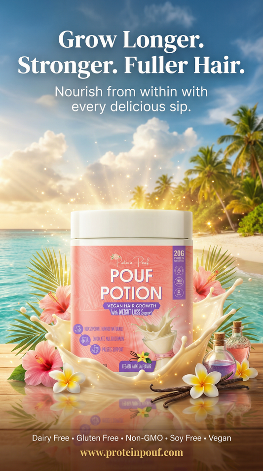 Pouf Potion ๐ชHair Growth + Weightloss multivitamin Vegan Shake- Restocks April 2026