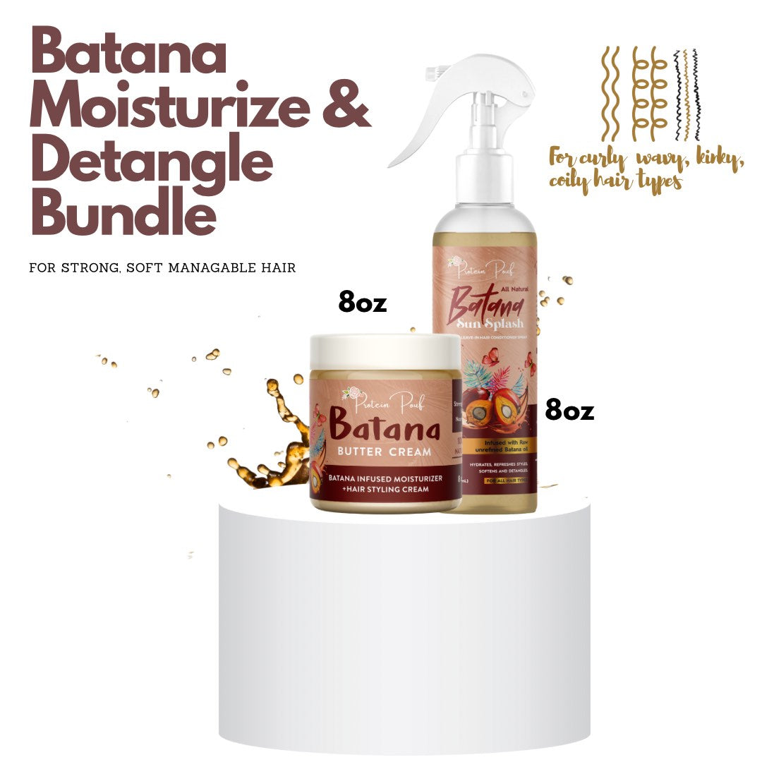 Batana Moisturize & Detangle Moisture Bundle - (2 Sizes)