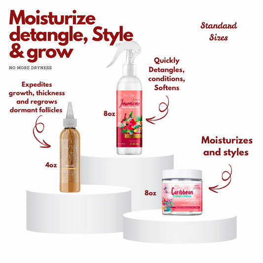 Moisturize, detangle, style and grow | 2 Sizes