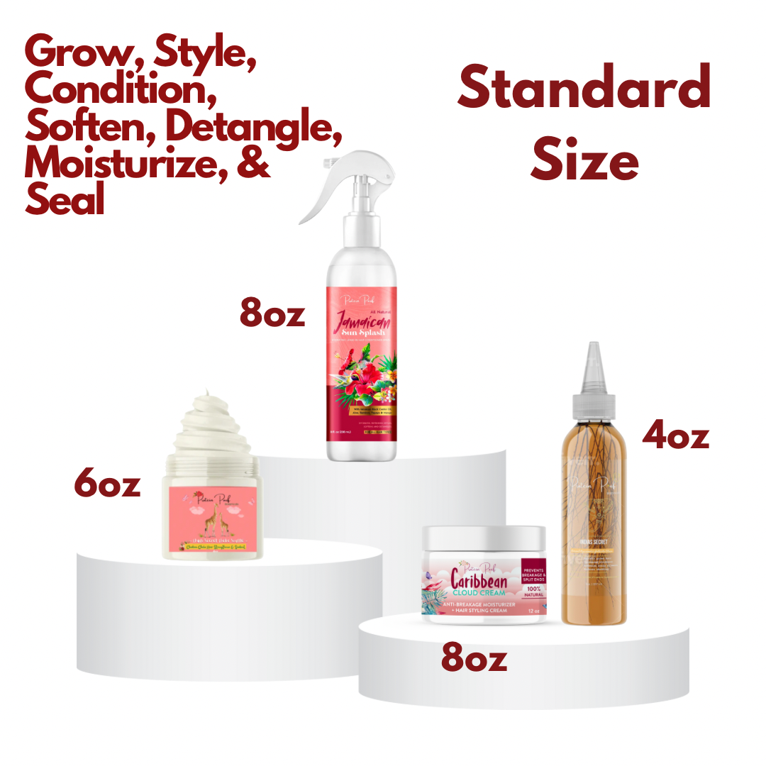 Grow, Style, Condition, Detangle, moisturize- 2 sizes