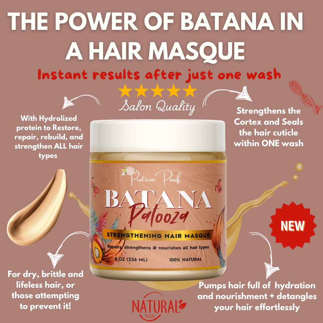 ‼️NEW‼️ Batana Palooza Strengthening Hair Masque 8oz | 12oz