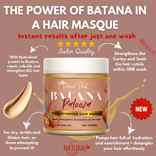 Batana PALOOZA Strengthening Hair Masque 8oz | 12oz