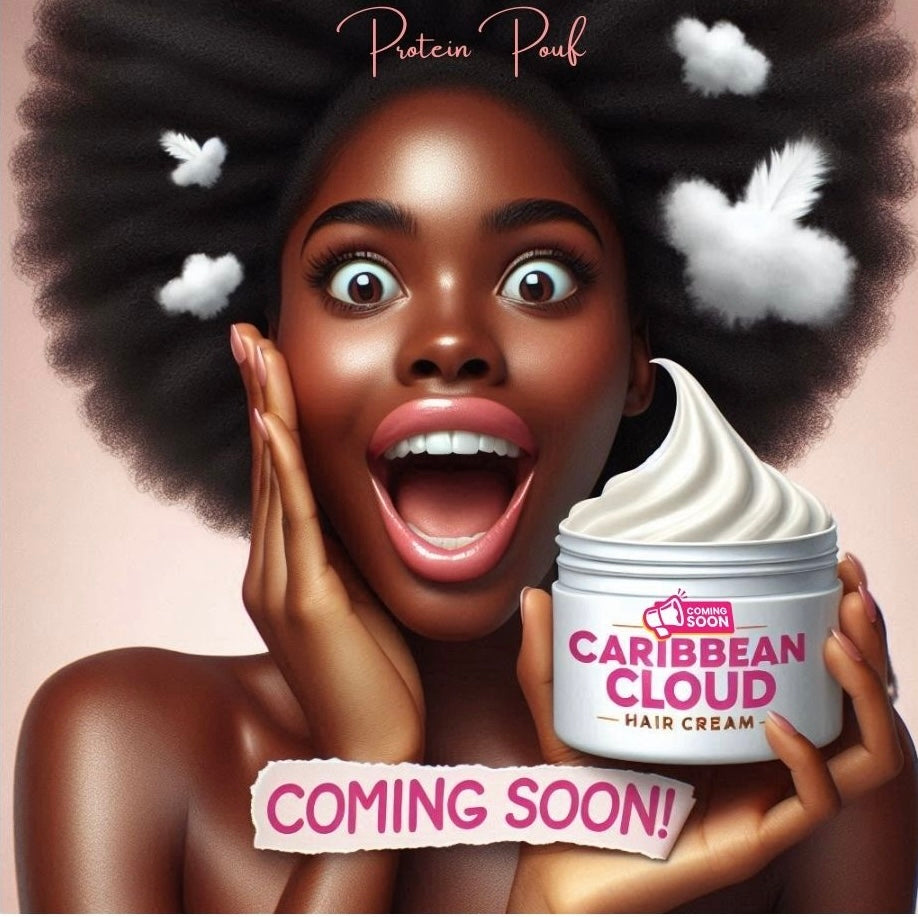 Caribbean Cloud Cream |Anti breakage/Split-End Leave in Hair Moisturizer | 8oz & 12oz