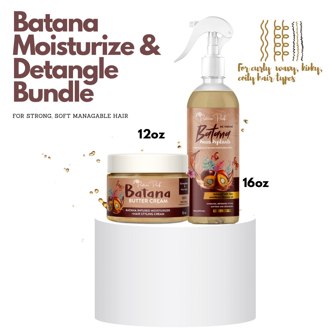 Batana Moisturize & Detangle Moisture Bundle - (2 Sizes)