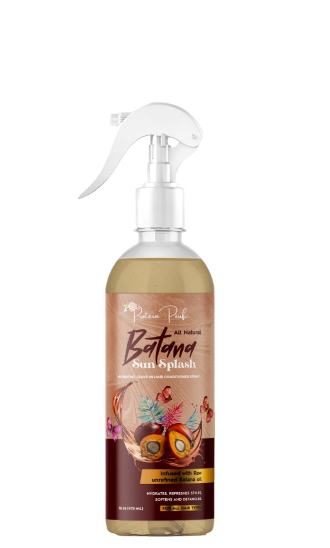 BATANA SUNSPLASH Leave in conditioner & Detangler Spray 8oz | 16oz