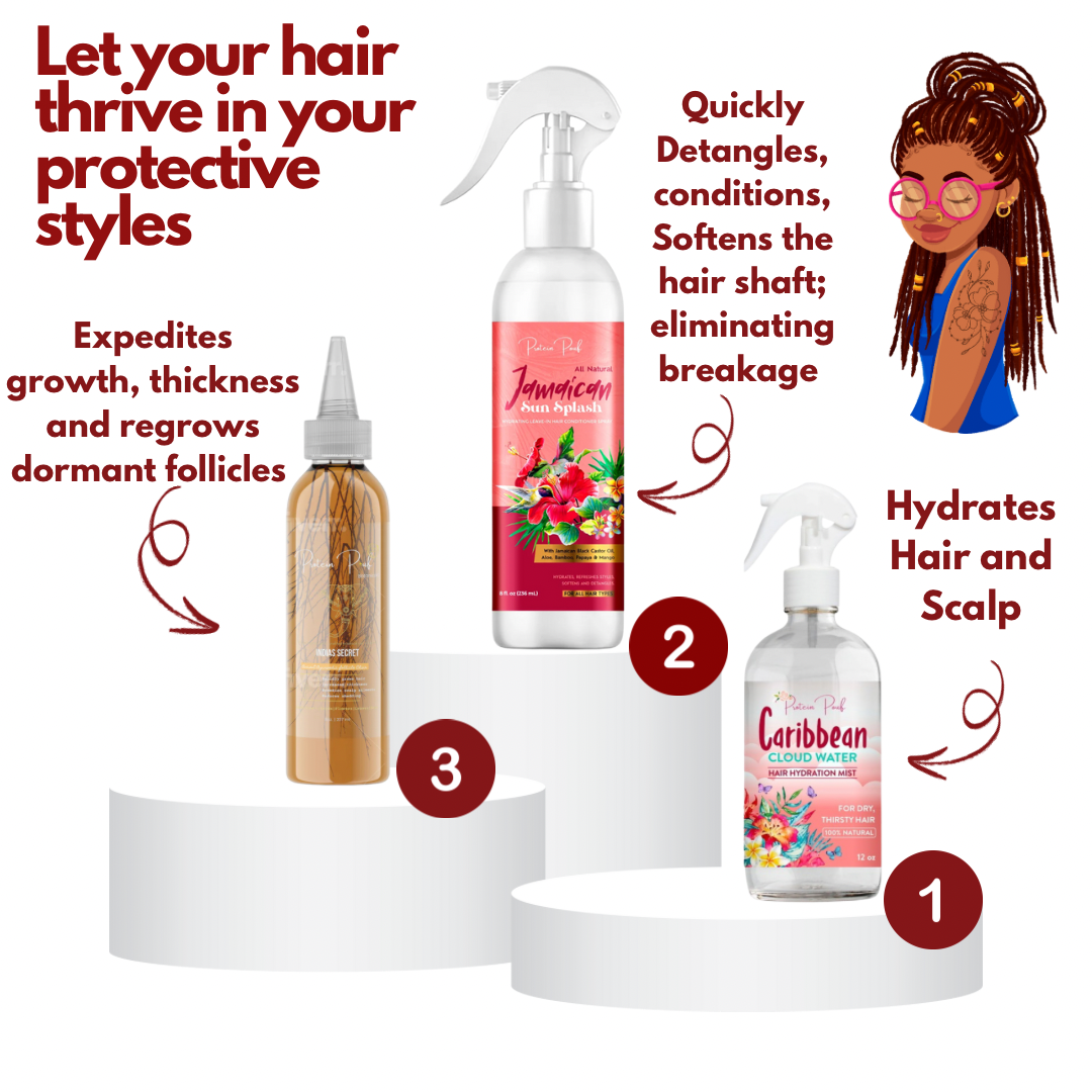 Protective style FLOURISH Bundle (Expedited growth & Moisture/Hydration)- 2 sizes