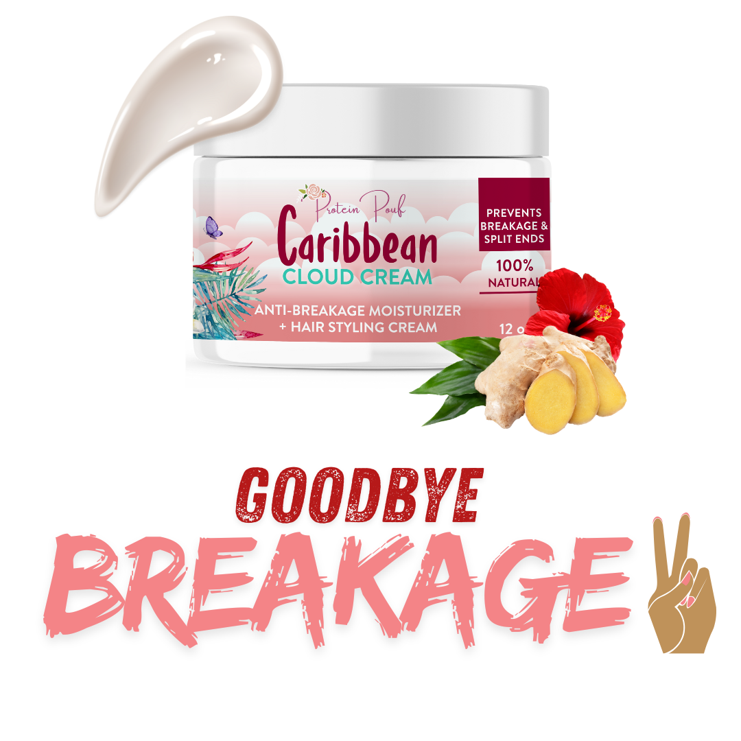 Caribbean Cloud Cream |Anti breakage/Split-End Leave in Hair Moisturizer | 8oz & 12oz
