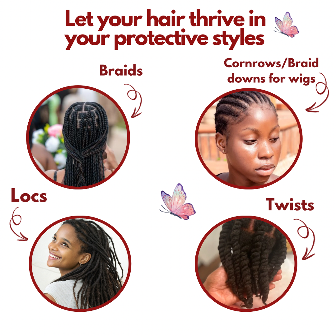 Protective style FLOURISH Bundle (Expedited growth & Moisture/Hydration)- 2 sizes