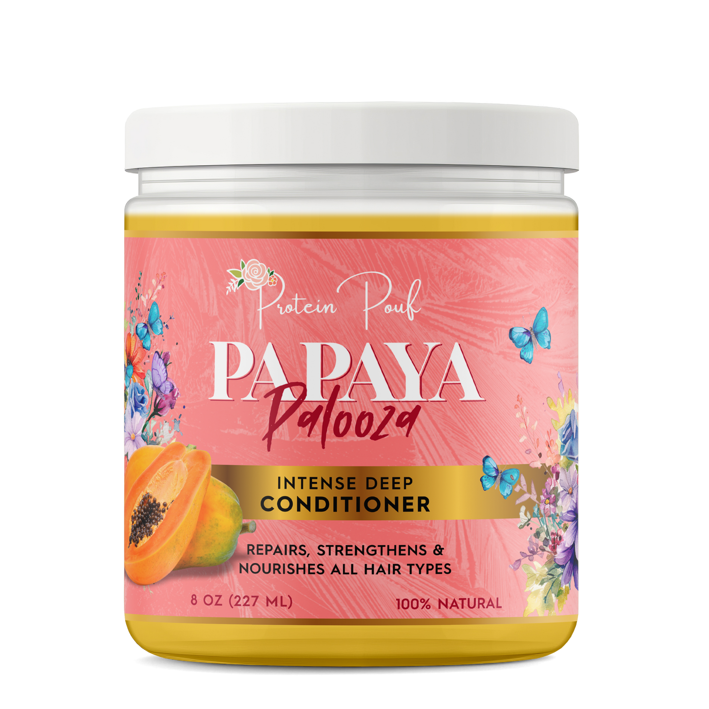 Papaya PALOOZA | Restorative deep conditioning protein treatment hair masque 8oz & 12oz