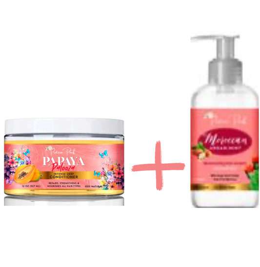 Wash day experience Bundle. | Shampoo + Deep Conditioner