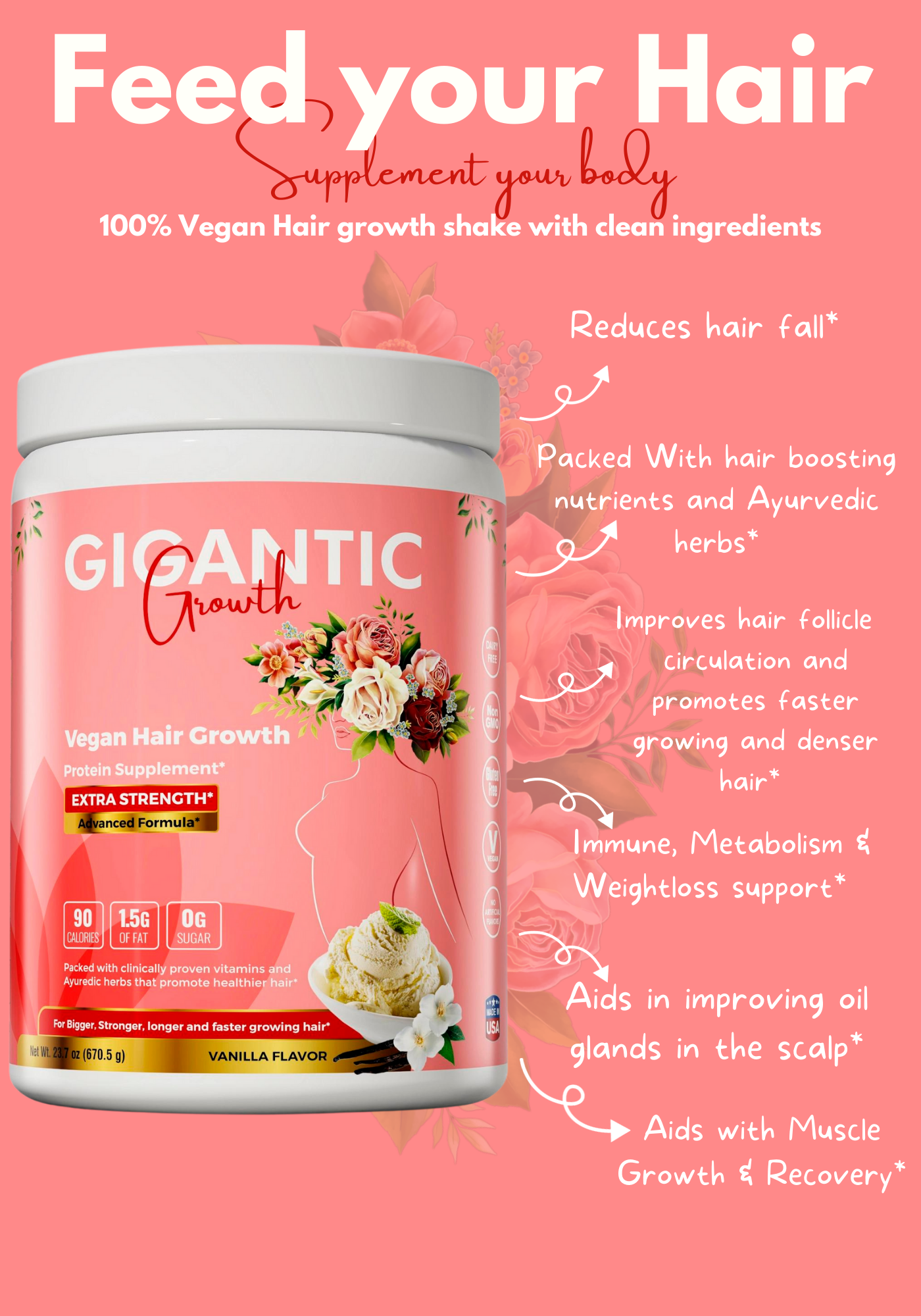 Pouf Potion 🪄Hair Growth + Weightloss Vegan Shake (Reformulating, Repackaging and testing in Progress)