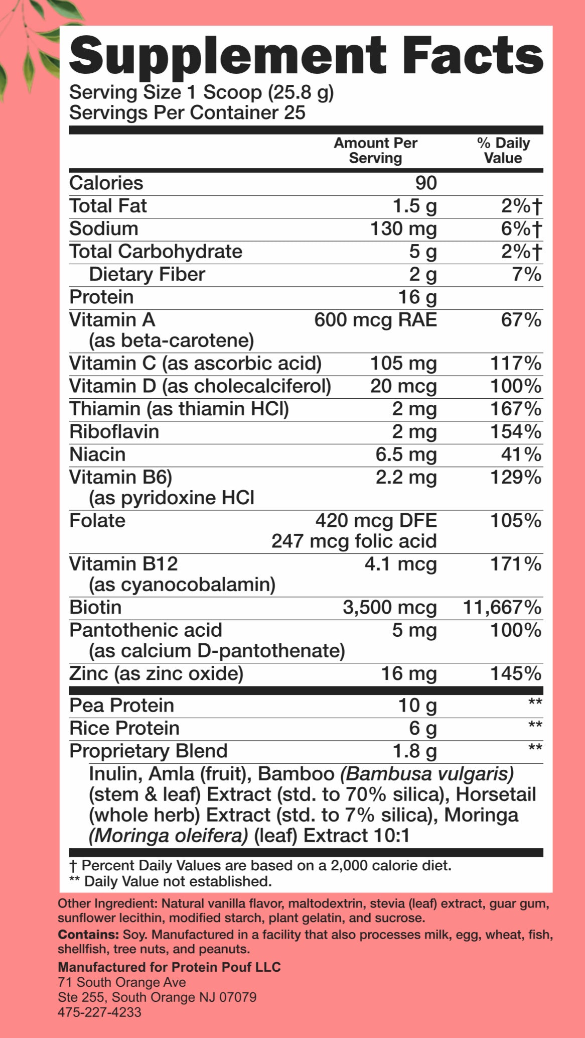 Pouf Potion 🪄Hair Growth + Weightloss Vegan Shake (Reformulating, Repackaging and testing in Progress)
