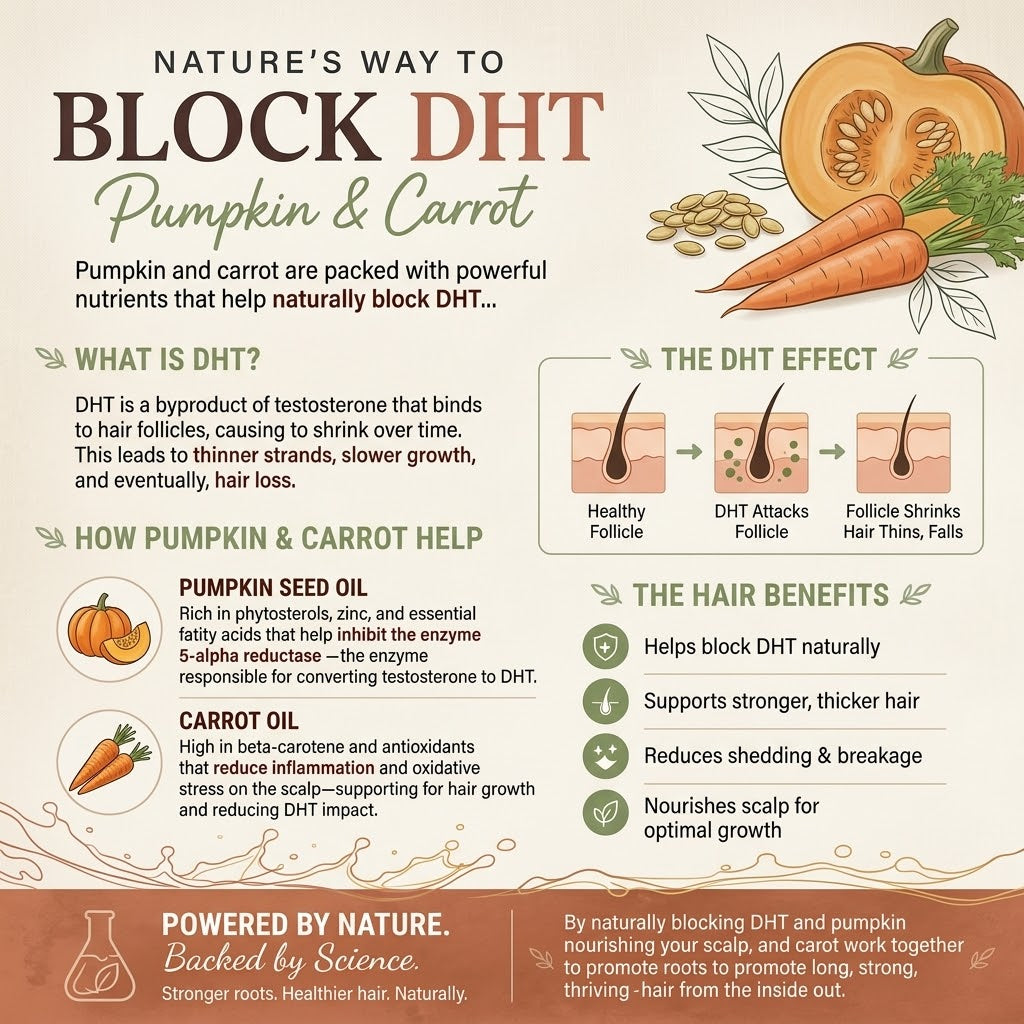 Coming soon‼️🥕👩🏾‍🌾 Pumpkin Carrot Hair Nourishment/DHT blocking Bundle (Limited Edition)