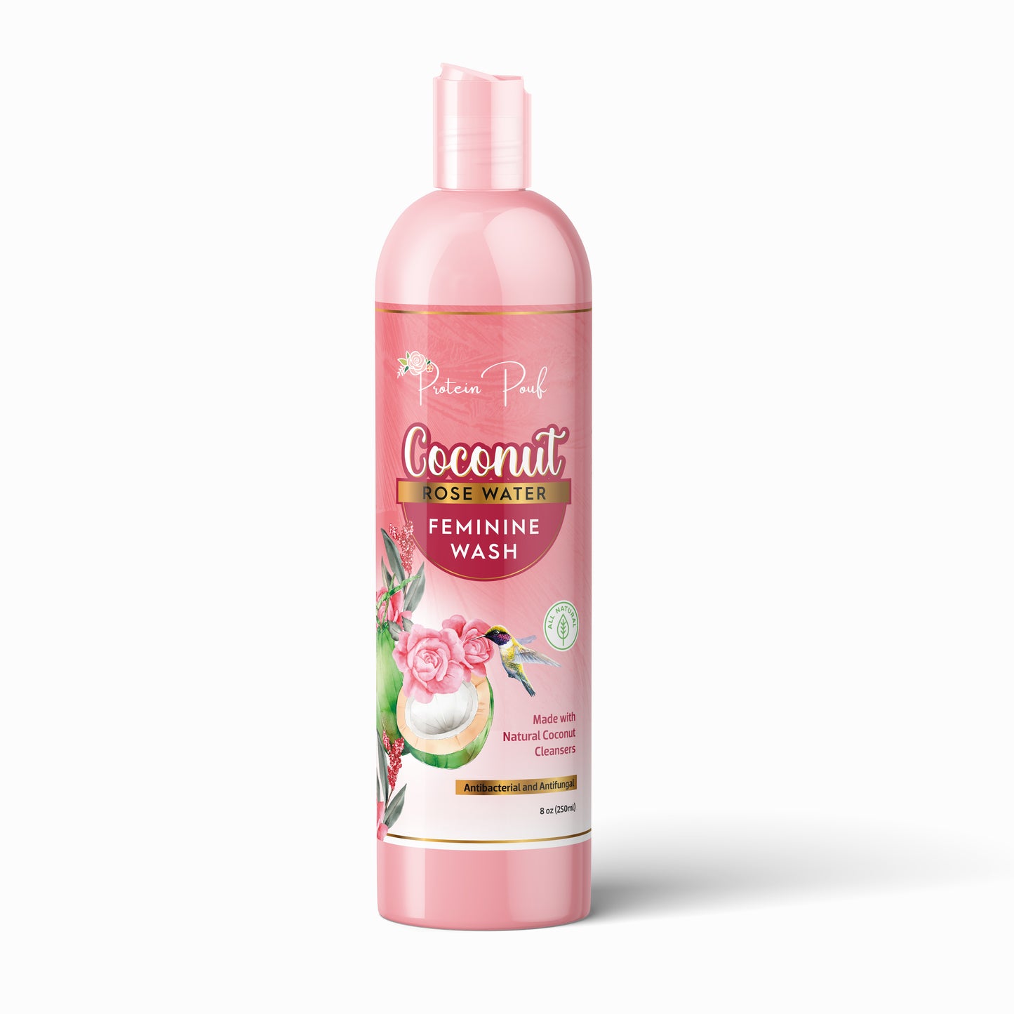 Coconut Rose Water All natural Feminine Wash (pH balanced) | Extra strength all day Freshness