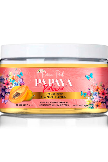Papaya PALOOZA | Restorative deep conditioning protein treatment hair masque 8oz & 12oz