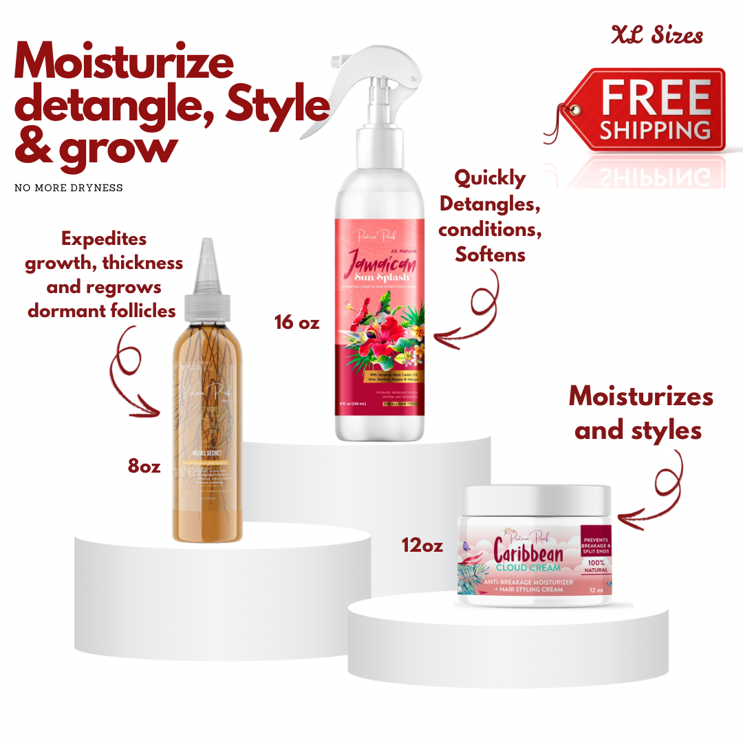 Moisturize, detangle, style and grow | 2 Sizes