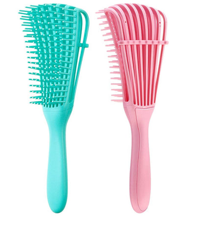 FlexSpread Detangling/Curl Clumping  hair brush