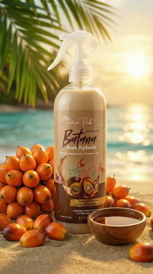 BATANA SUNSPLASH Hair Growth Leave in conditioner, softener & Detangler Spray 8oz | 16oz