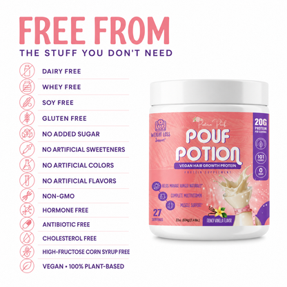 🚀NEW Pouf Potion 🪄Hair Growth + Weightloss multivitamin Vegan Shake