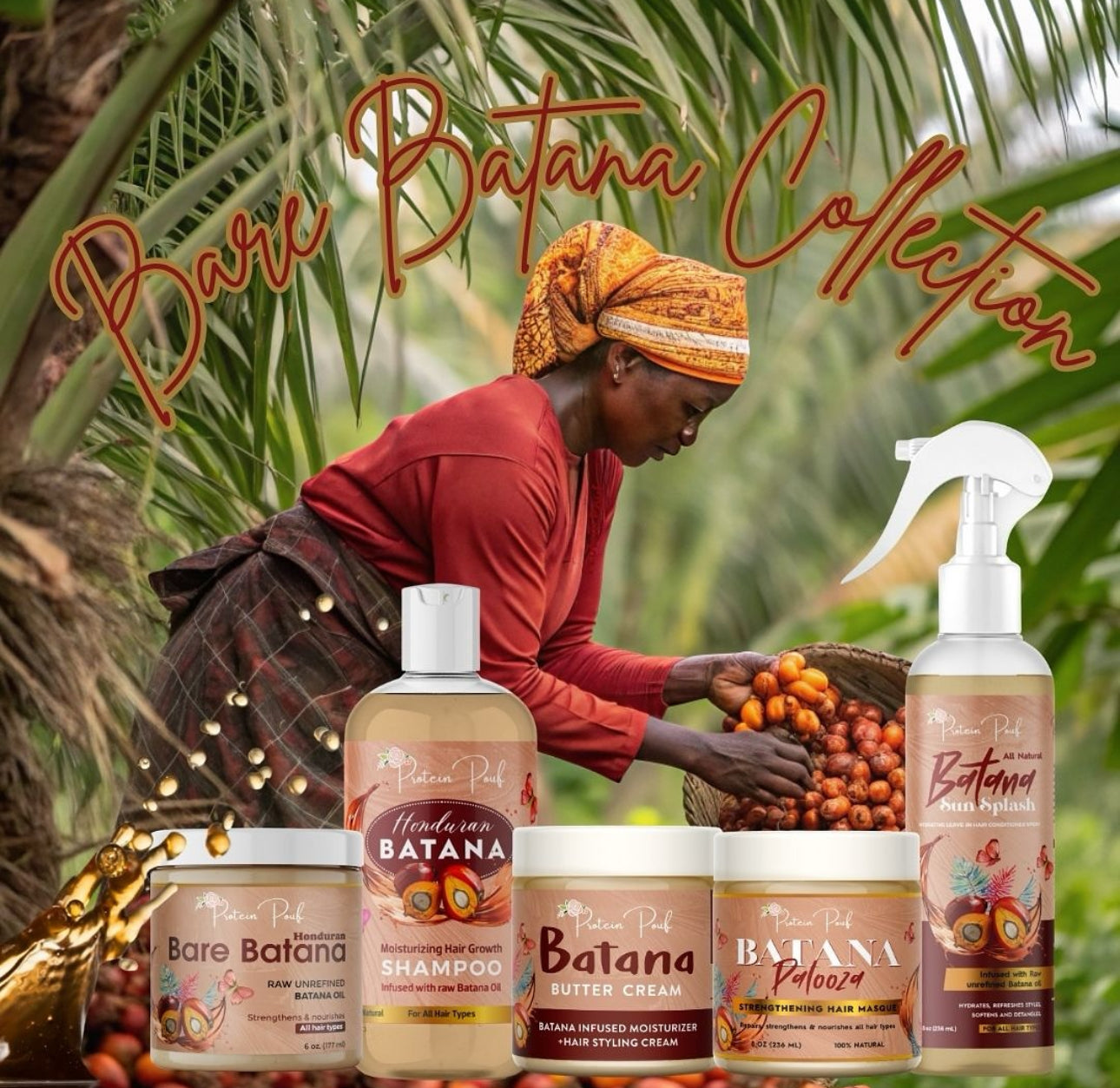 Bundle of Batana! Transform your hair with the Entire Batana Collection | Full size and Large Size