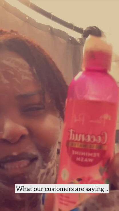 Coconut Rose Water All natural Feminine Wash (pH balanced) | Extra strength all day Freshness