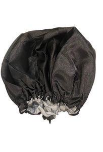 Reversible Double layered pouf protector satin bonnet